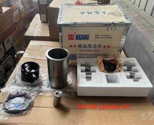 YC6108 Motore a pistoni Yuchai Parti cilindro di rivestimento Anello a pistoni