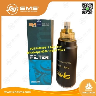Filtro del carburante diesel VG1540080311 HOWO Parti di camion Assemblaggio separatore di acqua e carburante