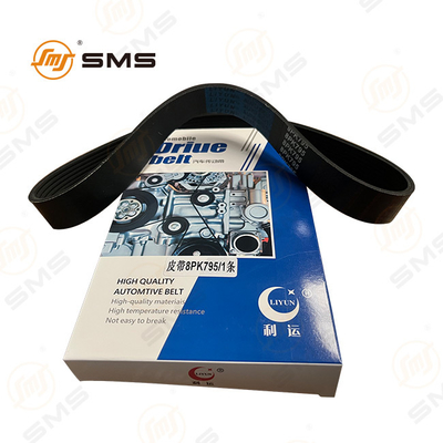 8PK795 Cintura di ventilatore per camion HOWO SHACMAN - 8 costole, lunghezza 795 mm